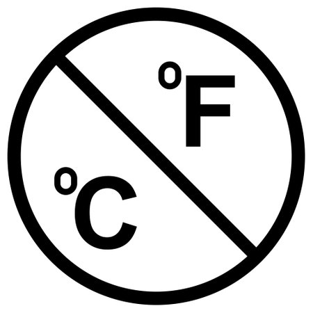 Black circle, C F warning symbol degrees Celsius Fahrenheitのイラスト素材
