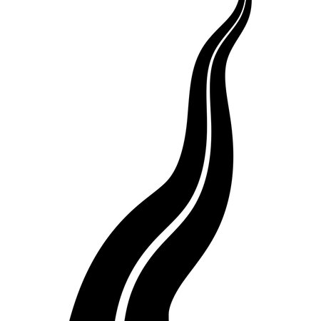 Path to future black curves road, growth, transformation, and futuristic visionのイラスト素材