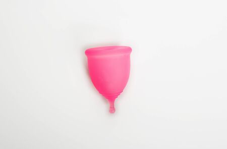 Menstrual cup.Menstruation,protection Menstruation period concept.の写真素材