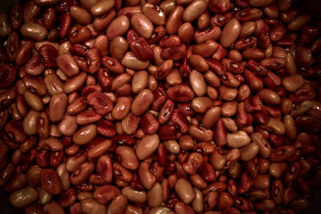 Beans poured evenly. The texture of beansの写真素材