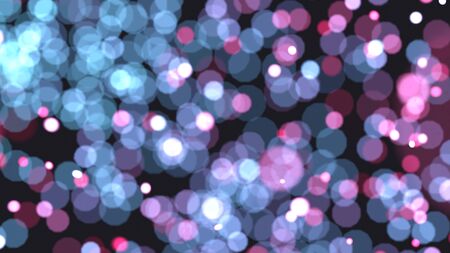 Texture with blurry spots of light on a black background.の写真素材