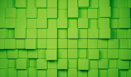 Texture of many square blocks of different heights.