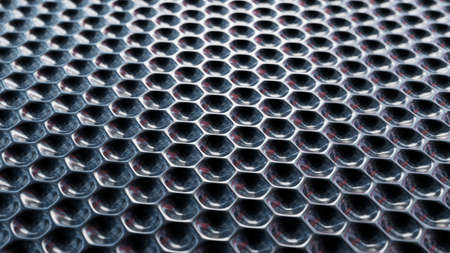 Black texture of circular notches close up.の写真素材