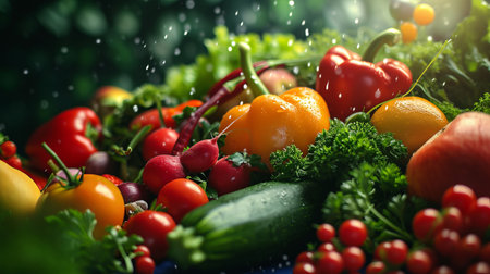 Composition with assorted raw organic vegetables. Detox dietの写真素材