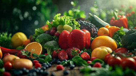 Composition with assorted raw organic vegetables. Detox dietの写真素材