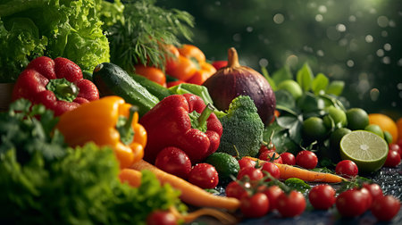 Composition with assorted raw organic vegetables. Detox dietの写真素材