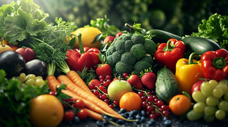 Composition with assorted raw organic vegetables. Detox dietの写真素材