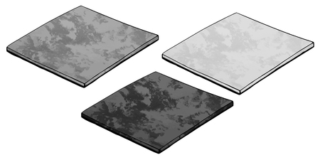 Vector illustration of hand drawn square standのイラスト素材