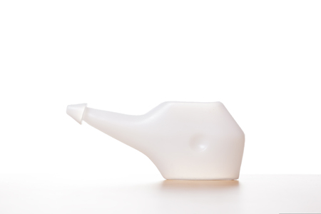 Tank for nasal irrigation. Element cleaning procedures and Ayurvedaの写真素材