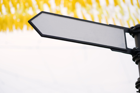 Empty arrow sign for text.の写真素材