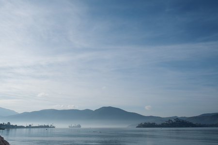 Beautiful sea view in Fethiye, Turkeyの写真素材