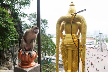 Batu caves are a hindu temple on the outskirts of kuala lumpurのeditorial素材
