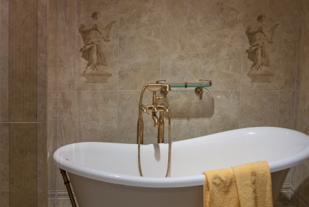 bathroom and toilet with modern decor の写真素材