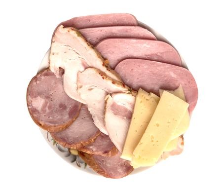 isolated hum smoked meat cheeseの写真素材
