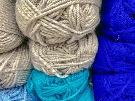 Colorful threads and yarn for embroidery and knitting