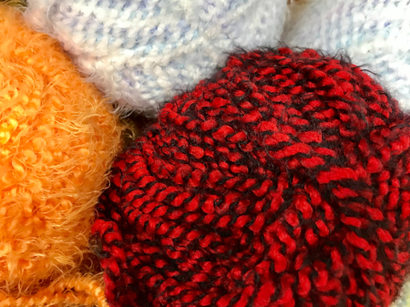 Colorful threads and yarn for embroidery and knitting