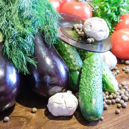 variety green fresh vegetables ready make healthy foodの写真素材