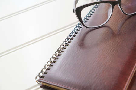 financial manager business accessories for office work glassesの写真素材