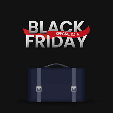 Black Friday sale banner concept.のイラスト素材