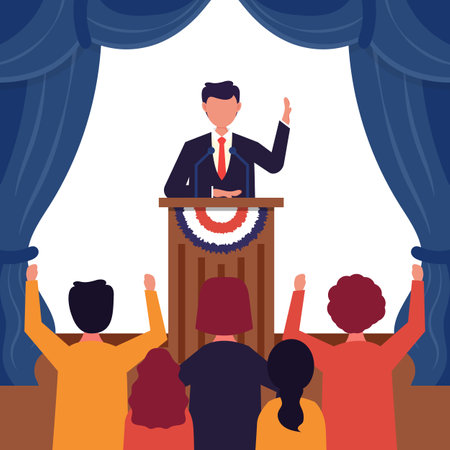 United states of america, president's day concept. Vector Illustrationのイラスト素材