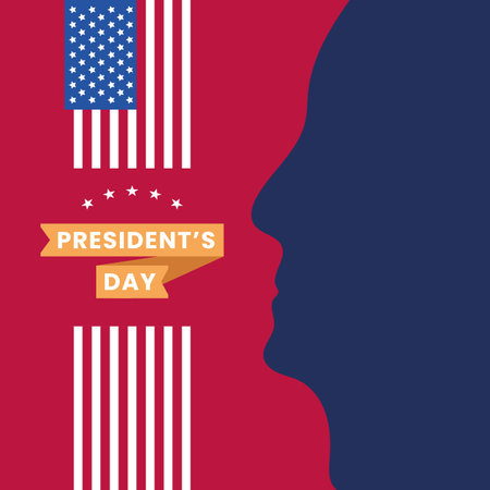 United states of america, president's day concept. Vector Illustrationのイラスト素材