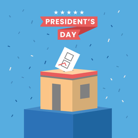 United states of america, president's day concept. Vector Illustrationのイラスト素材