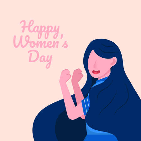 International happy women's day. Vector illustrationのイラスト素材