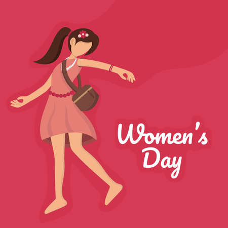 International happy women's day. Vector illustrationのイラスト素材
