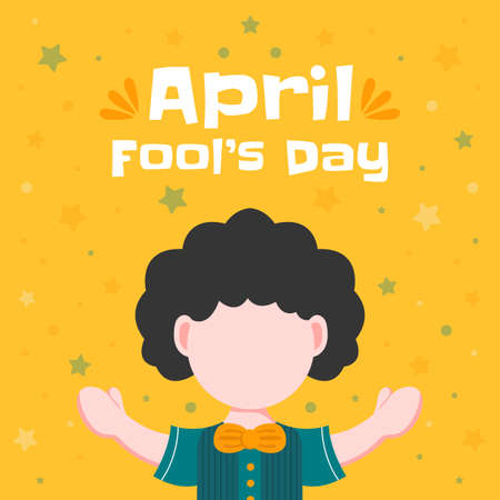 Hand drawn april fool's day, Typography, Colorful. Vector Illustrationのイラスト素材