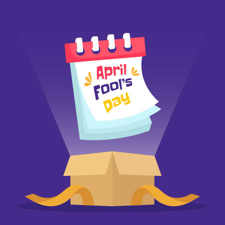 Hand draw illustration of april fools day. Vector Illustrationのイラスト素材