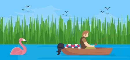 Summer template for banner, social media, greeting card. vector illustrationのイラスト素材