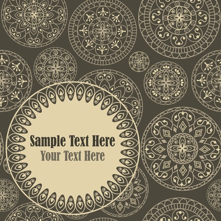 retro postcard designのイラスト素材