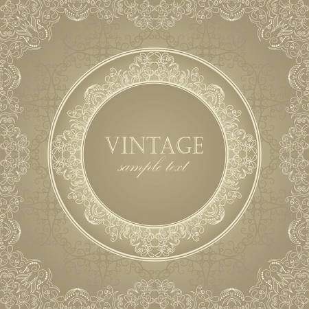 Original vintage frame in pastel colors   のイラスト素材