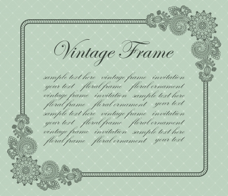 Elegant floral frame    のイラスト素材