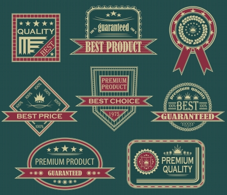 Vintage labelsのイラスト素材