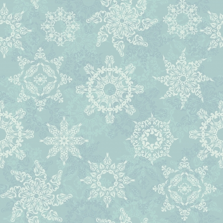 Christmas seamless background with snowflakes in pastel colors     のイラスト素材
