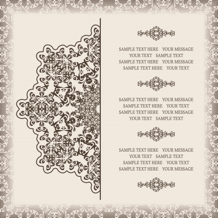 Elegant floral pattern on a light seamless background. Stylish design. Can be used as a greeting card or wedding invitation      のイラスト素材