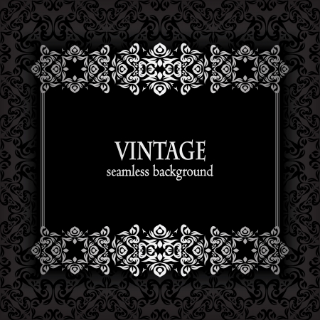 Elegant gold frame on a dark background. Stylish design     のイラスト素材