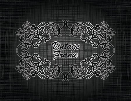 Elegant vintage frame. Grunge background. Original style        のイラスト素材