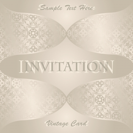 Vintage invitation in pastel colors. Can be used as wedding invitation. Seamless wallpaper   のイラスト素材