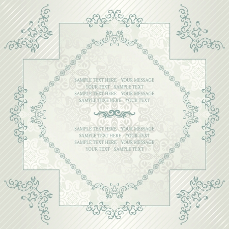 Luxury vintage frame in pastel colors. Can be used as invitation    のイラスト素材
