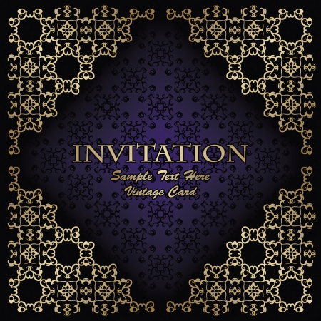 Vintage background with a frame. Can be used as a card. Luxury design   のイラスト素材