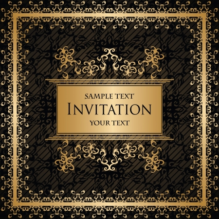 Vintage seamless background with frame      のイラスト素材