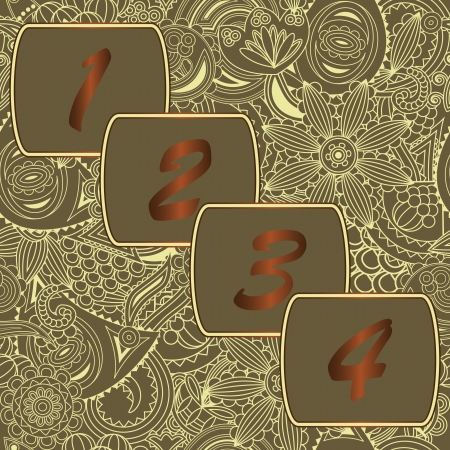 Floral seamless wallpaper. Speech bubbles. Elegant background    のイラスト素材