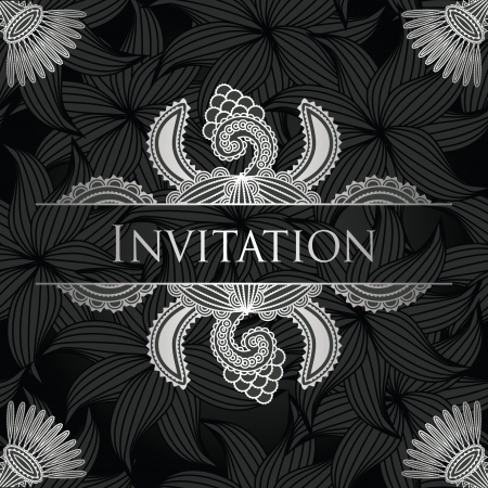 Vintage floral card. Seamless floral background       のイラスト素材