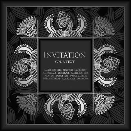 Vintage floral card. Seamless floral background       のイラスト素材