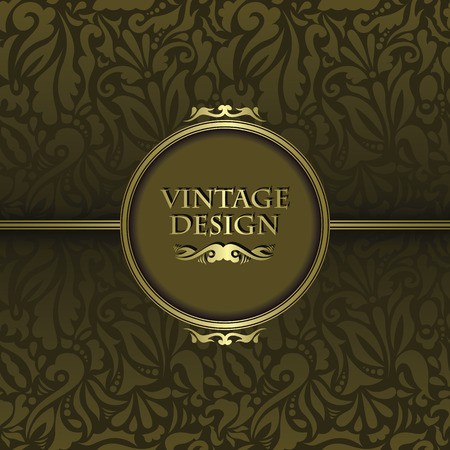 Stylish invitation with vintage frameのイラスト素材