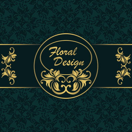 Elegant invitation. Floral design. Seamless striped background      のイラスト素材
