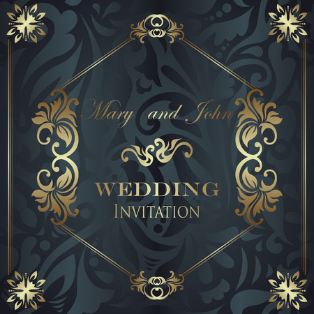 Elegant wedding invitation. Seamless floral wallpaper          のイラスト素材