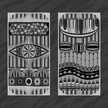 Geometric pattern in grayのイラスト素材